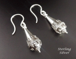 Sterling Silver Earrings | Artisan Crafted Ornate Earrings