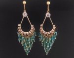 Clip On Earrings, Chandelier, Dazzling CZ Crystals | Dazzlers