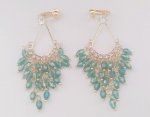 Clip On Earrings, Chandelier, Dazzling CZ Crystals | Dazzlers